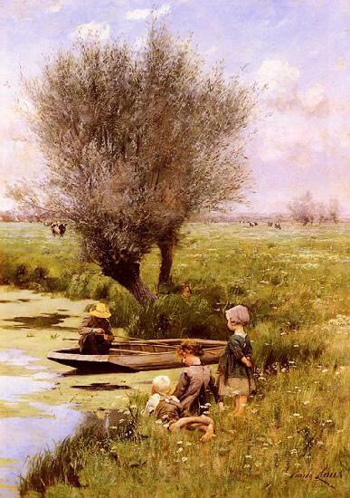 Emile Claus Afternoon Along The River France oil painting art